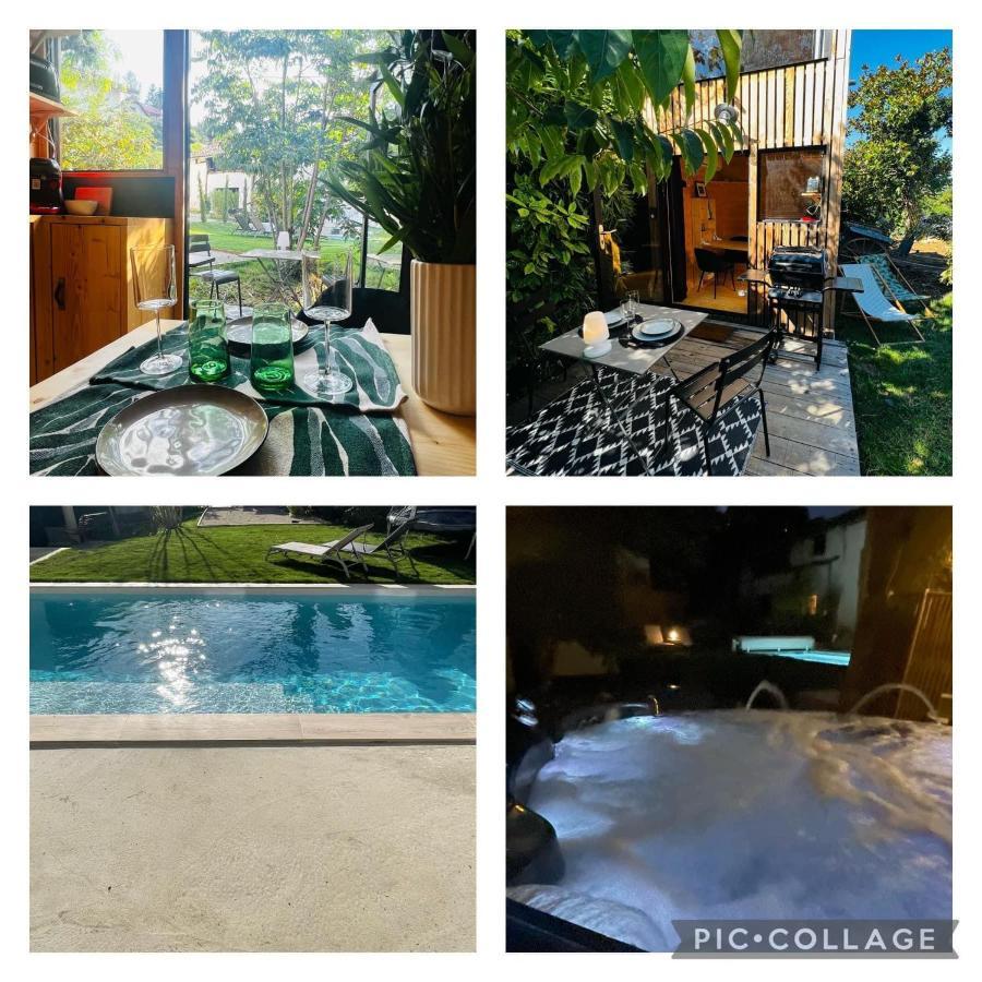 La Cabane Du 375, Piscine Clim,Jacuzzi Et Insolite Saint-Jean-de-Moirans Exterior foto